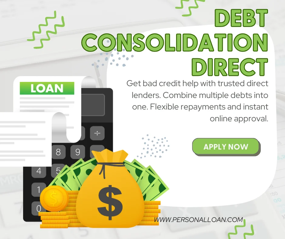Debt Consolidation Loans Bad Credit Direct Lender 2025