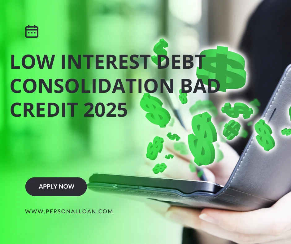 Low Interest Debt Consolidation Loans Bad Credit 2025